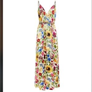 Alice and Olivia Samantha Maxi Dress- Silk Floral